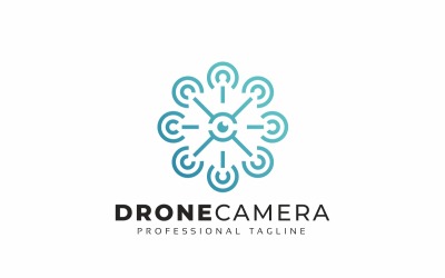 Drone Camera Tech Logo Template