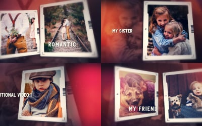 Family Story Slideshow After Effects Template