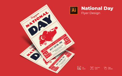 Флаер Национального дня Сингапура
