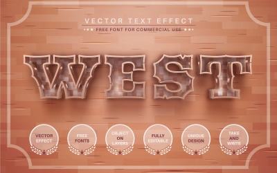 Western - Editable Text Effect, Font Style