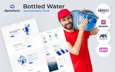 AlpinePond - WooCommerce Şişelenmiş Su Web Sitesi Şablonu