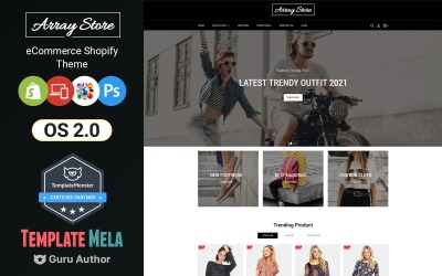 Array - Shopify Тема для магазина модной одежды