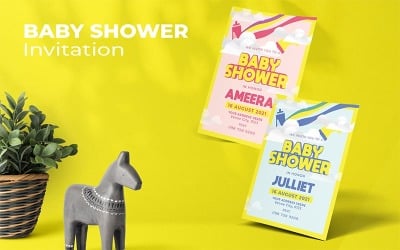 Babyparty Julliet - Einladungsvorlage