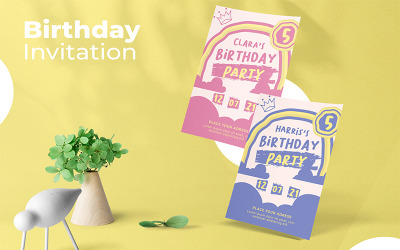Birthday Party Clara - Invitation Template