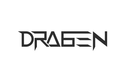 Carattere moderno futuristico Dragen