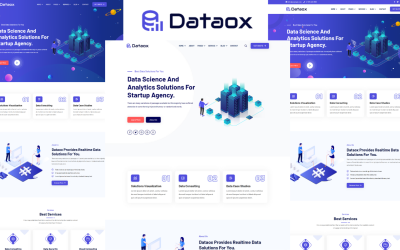 Dataox - HTML5-sjabloon voor gegevenswetenschap en -analyse