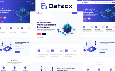 Dataox - Modèle HTML5 pour la science des données et l&amp;#39;analyse