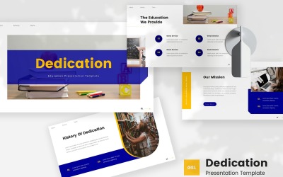 Dedicación: plantilla de diapositivas de Google para la educación