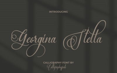 Georgina Stella kalligrafisch lettertype