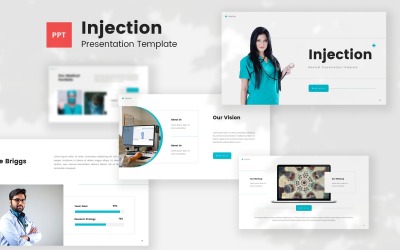 Injekció - orvosi Powerpoint sablon