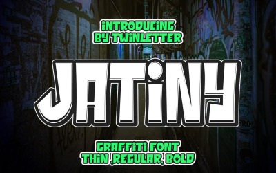 Jatiny Graffiti-Display-Schriftart