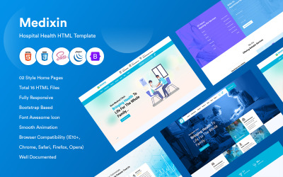 Medixin - 医院健康 HTML 模板