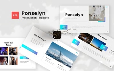Ponselyn - modelo de PowerPoint de tecnologia