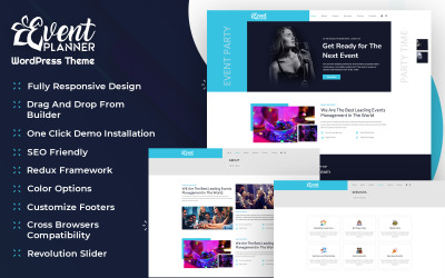 Thème WordPress pour planificateur et organisateur d'événements