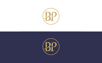 BP Letter Business Logo Design Vector Template oder PB Circle Logo Design