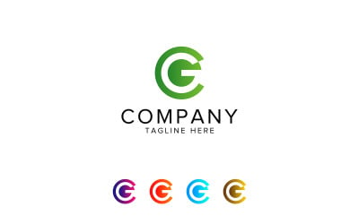 CG Letter Circle Logo Design Vector lub GC Business Logo Design Template