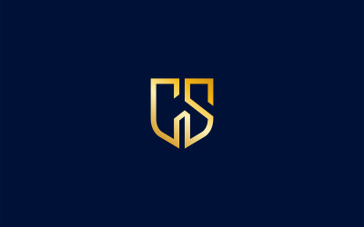 CS Logo Design Vector Template nebo SC Logo Design