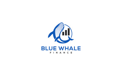 Дизайн современного логотипа Blue Whale Capital