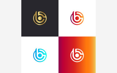 Letter B Muziek Logo Vector Ontwerpsjabloon