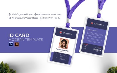 Minimal Grafik Tasarımcı Kimlik Kartı