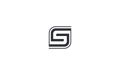 S Harfi Logo Tasarım Vektörü veya CS Harfi Logo Tasarım İş Şablonu