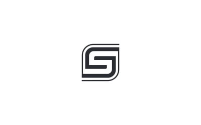 S письмо дизайн логотипа вектор или CS письмо дизайн логотипа бизнес шаблон