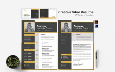Conjunto de curriculum vitae Creative Vitae CV