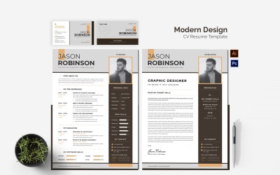 CV-set met modern design