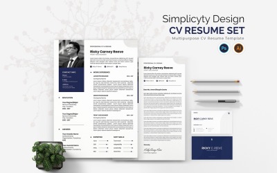 Enkelhet Design CV CV-uppsättning
