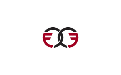 FF Logo Design Vector Template oder F &amp;amp; F Letter Logo Design Business Template