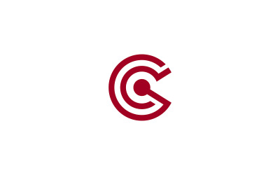 GC Letter Logo lub CG Letter Logo Design Vector