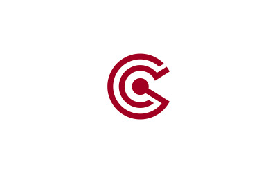 GC Letter Logo or CG Letter Logo Design Vector