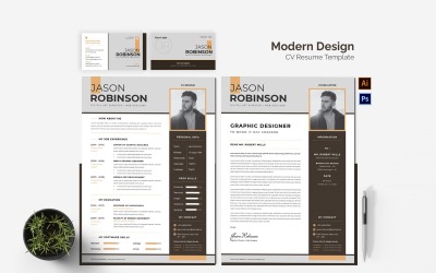 Modern Design CV Resume Set