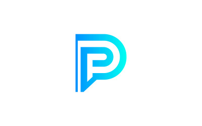 Plantilla de negocio de vector de diseño de logotipo de letra DP