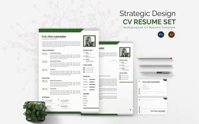 Strategic Design CV Resume Set