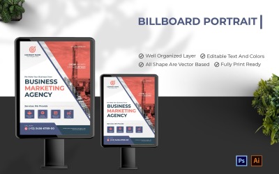 Business Marketing Agentur Billboard Portrait