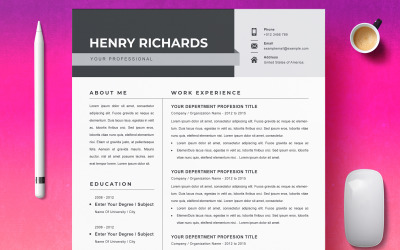 Henry Richards / Özgeçmiş Şablonu