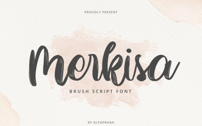 Merkisa - Lettertype voor penseelscript