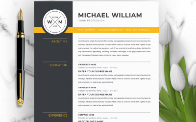 Michael William / Modèle de CV