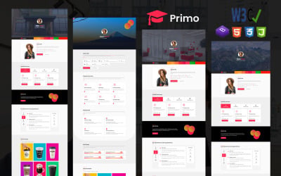 Primeiro | Portfólio pessoal e modelo HTML5 de currículo.