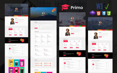 普里莫 |个人投资组合和简历 HTML5 模板。