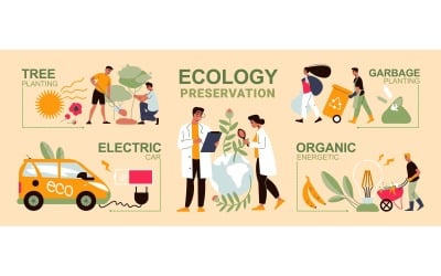 Ecology Green Energy Infographics 210360519 Vector Illustration Concept