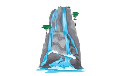Waterfall 210251802 Vector Illustration Concept