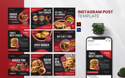 Burger Time Instagram Post