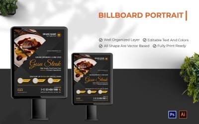 Gosu Steak Billboard Portrait