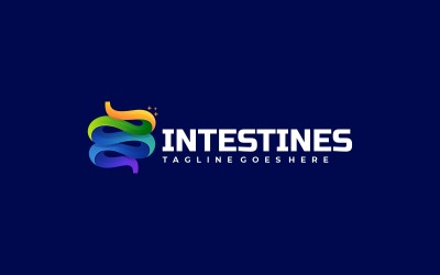 Logo coloré dégradé intestins