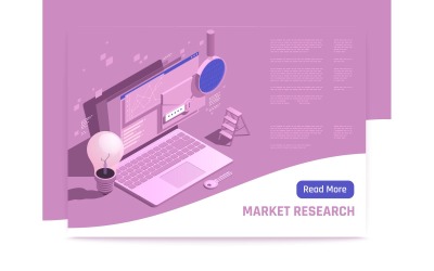 Market Research Isometric 201210135 Vector Illustration Concept