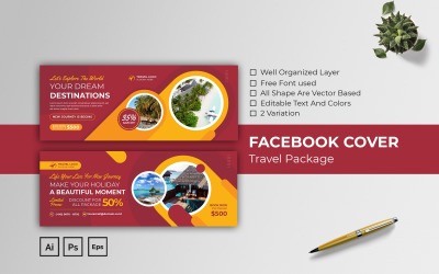 Reisepaket Facebook-Abdeckung