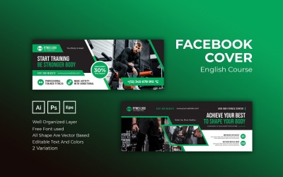 Training Fitness Facebook Cover