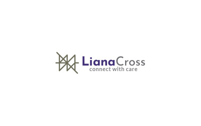 Liana Cross Logo-Design-Vorlage